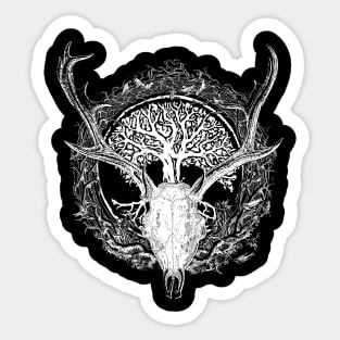 The Life Force of Nature. Life and Death. Sticker